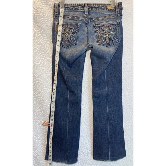 Paige Womens Premium Denim Laurel Canyon Jeans Embroidered Pockets Size 26 - Picture 10 of 14